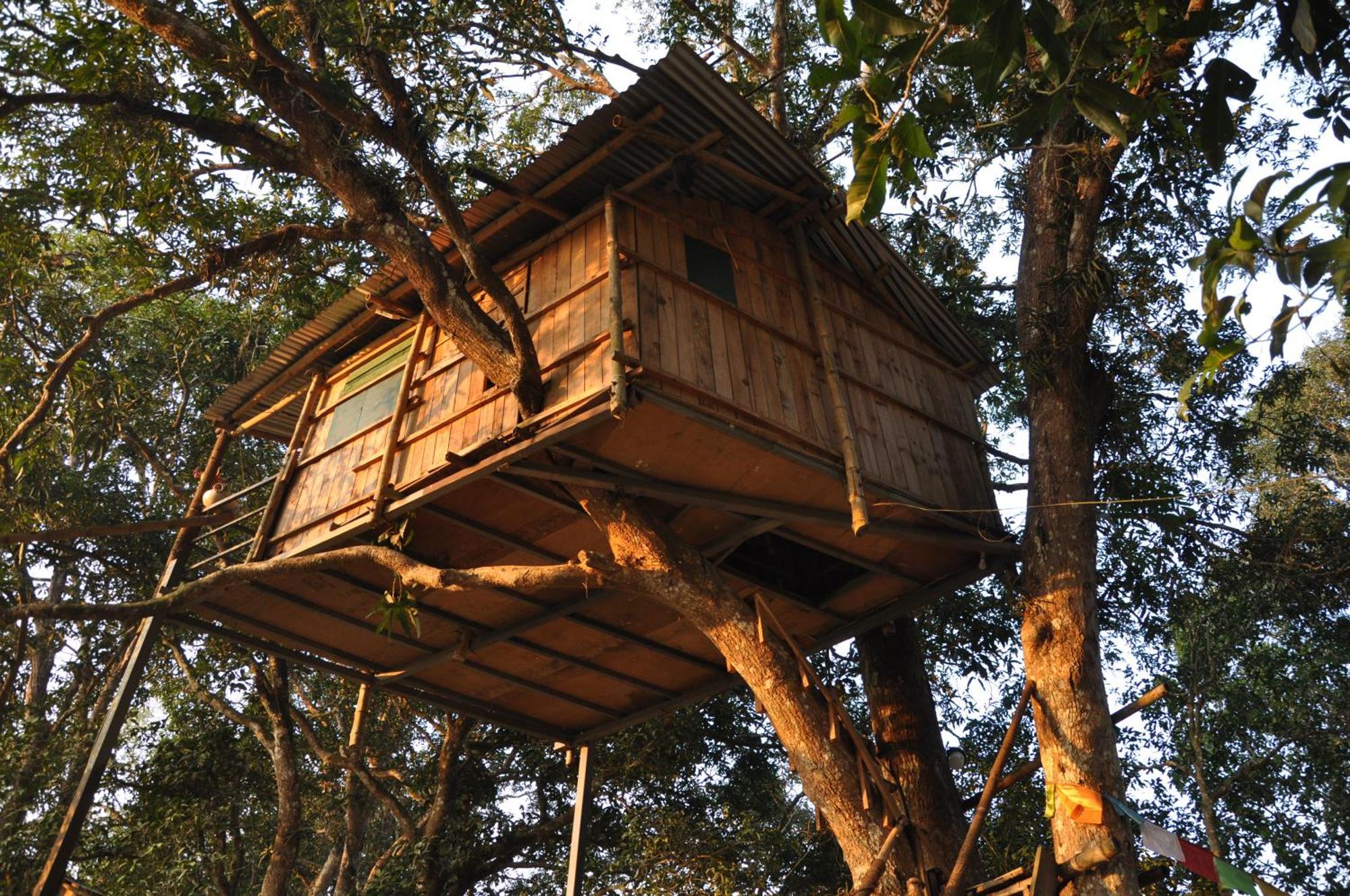 Pemsee'S Tree Town - Eco-Friendly,Tree House Hostel Sauraha Esterno foto