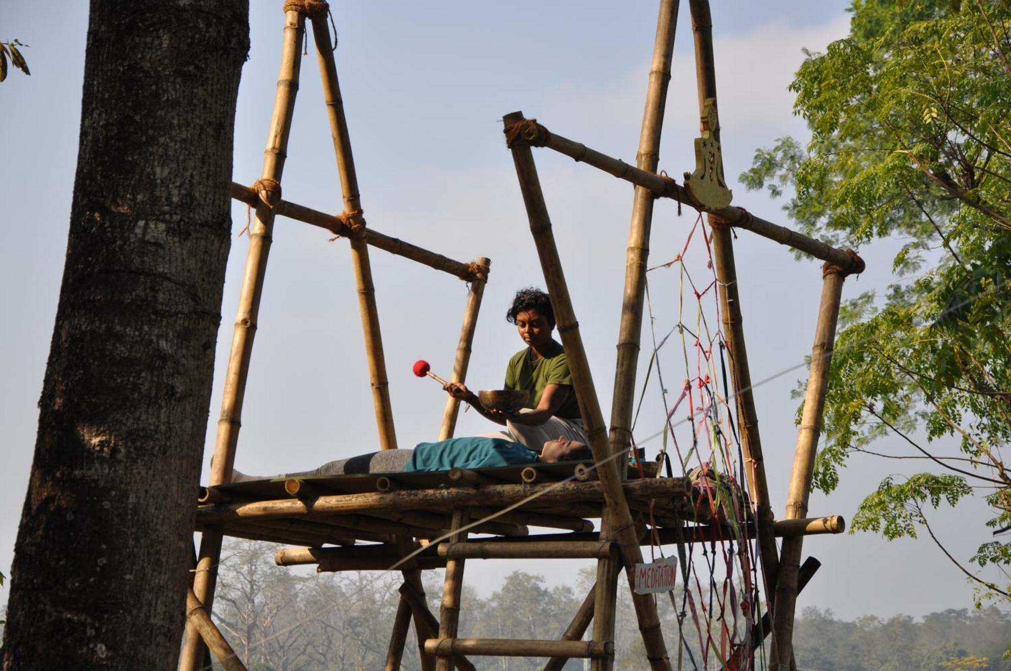 Pemsee'S Tree Town - Eco-Friendly,Tree House Hostel Sauraha Esterno foto